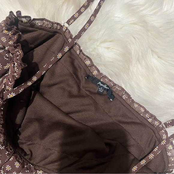 Papaya brown floral dress small - Picture 2 of 2